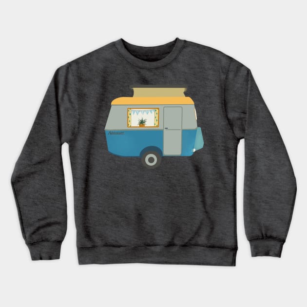 Vintage Touring Caravan Adventure Crewneck Sweatshirt by NattyDesigns